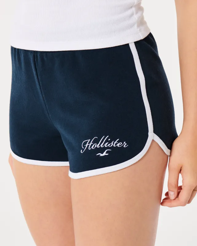Hollister high rise curved hem shop shorts