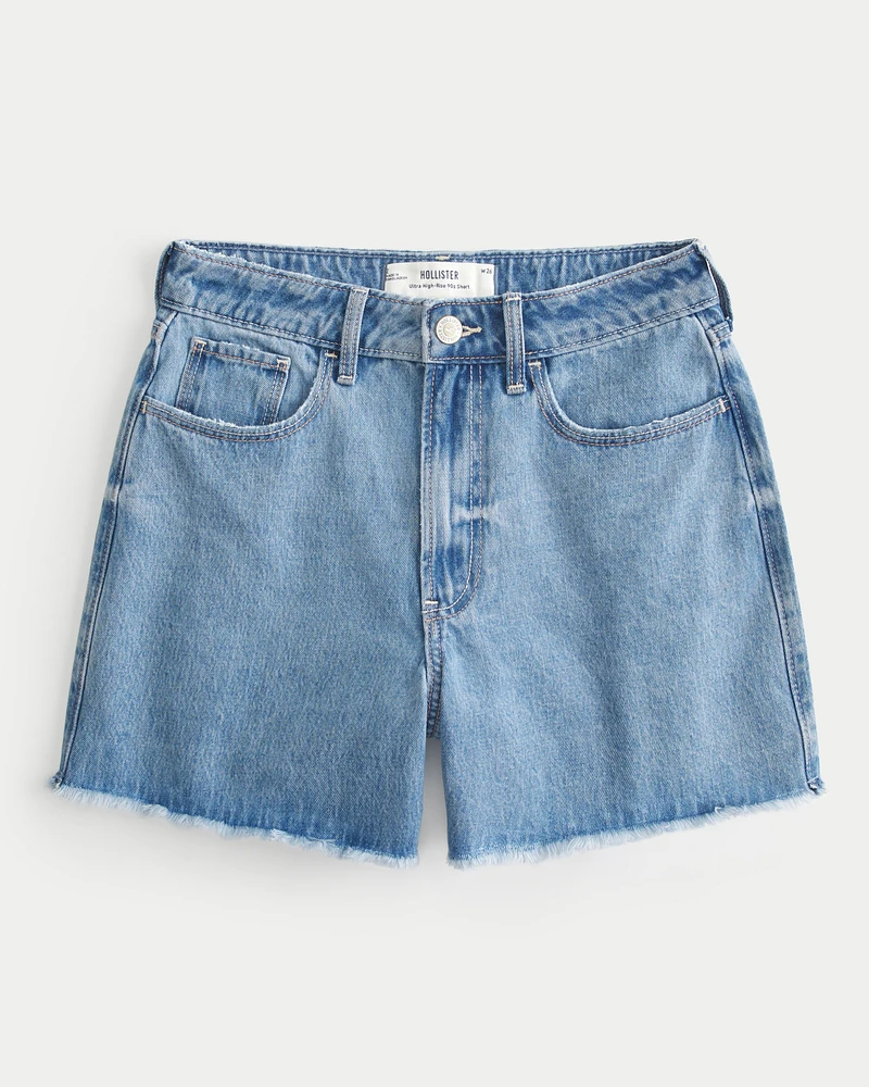 Ultra high waisted jean shorts top