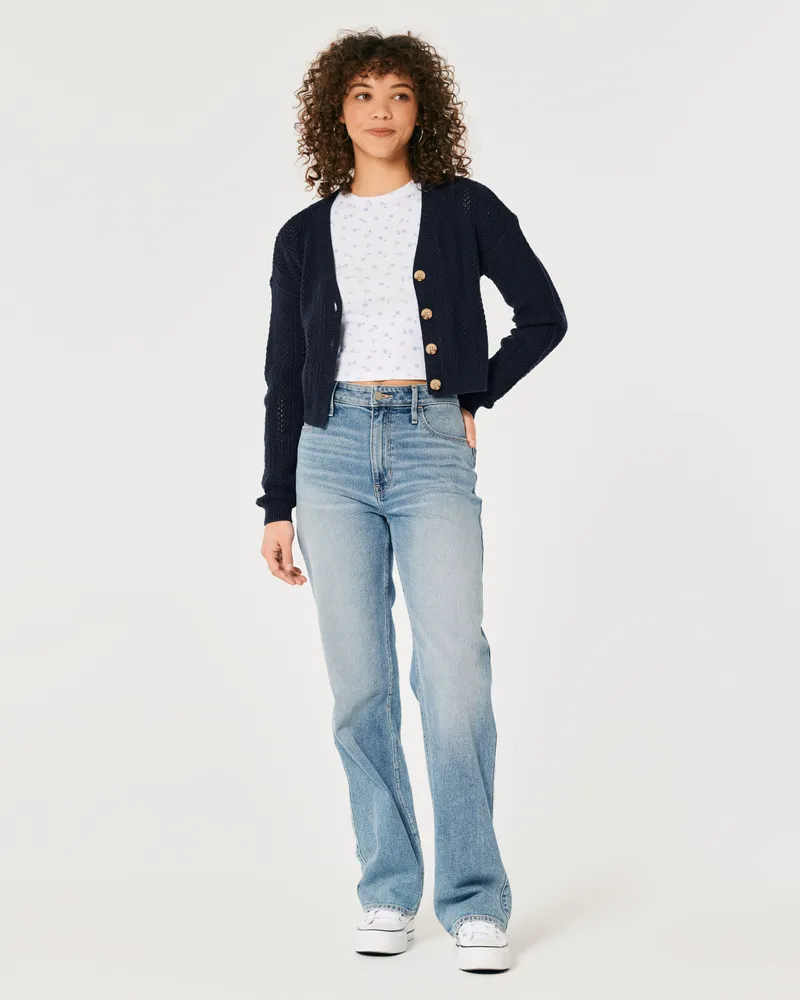 Hollister textured cardigan on sale