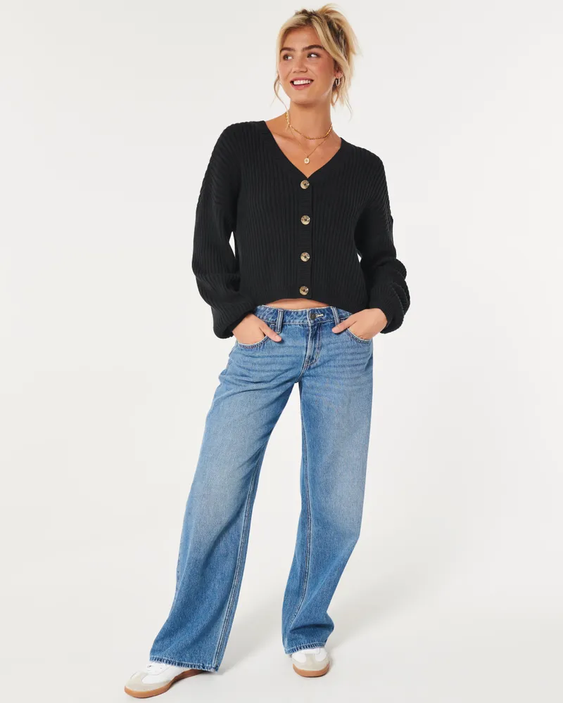 Hollister Easy Cozy Ribbed Cardigan Mall of America