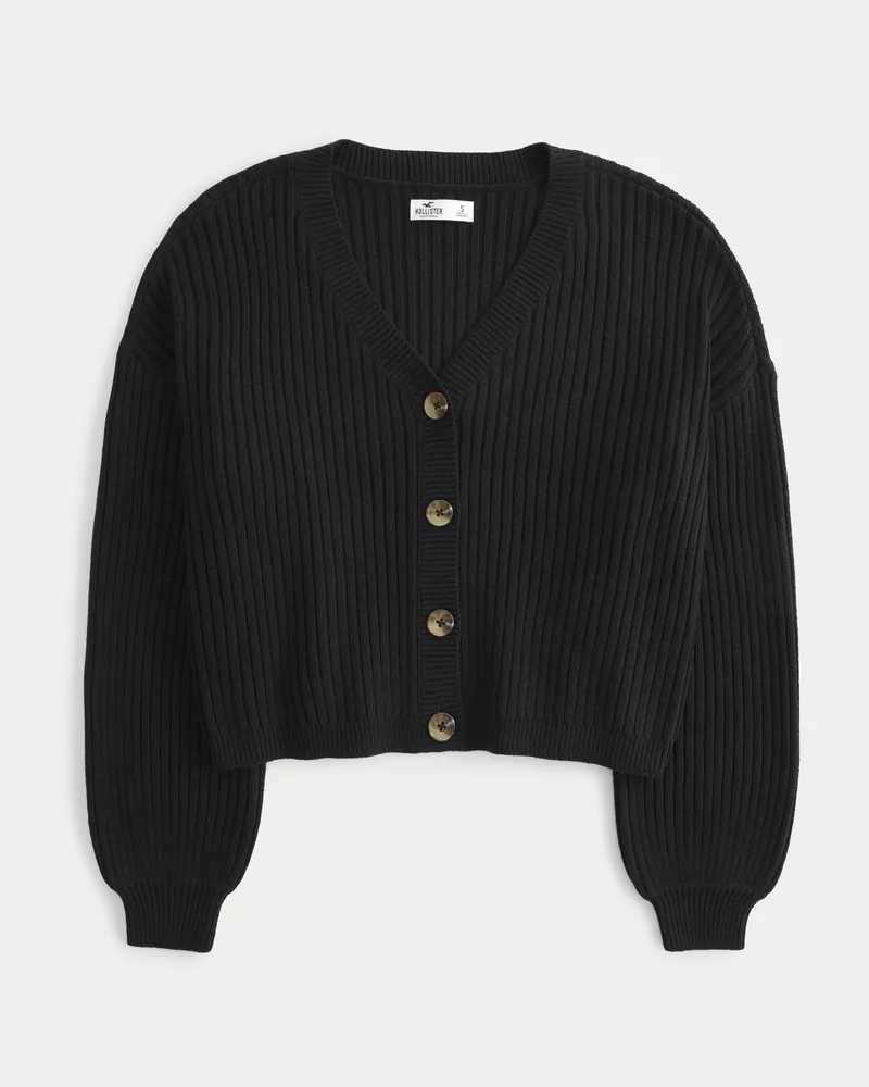 Hollister top ribbed cardigan