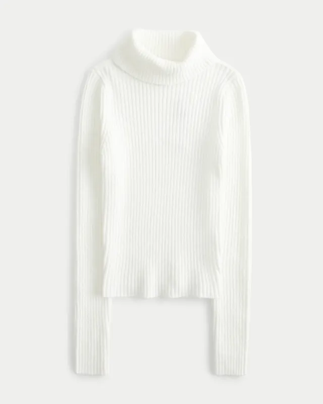 Hollister white turtleneck hotsell