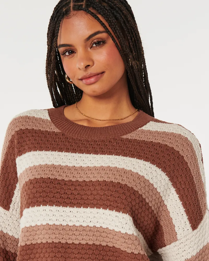 Hollister striped sweater sales