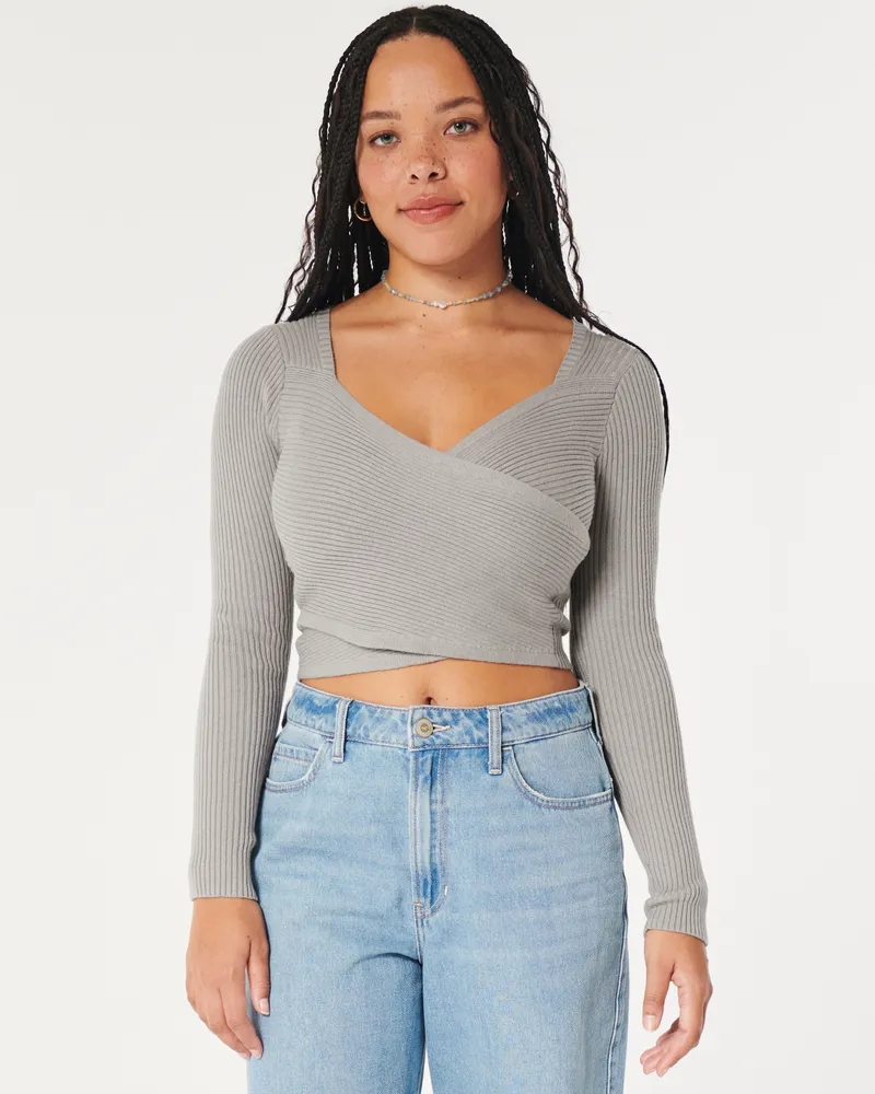 Cozy wrap sweater clearance