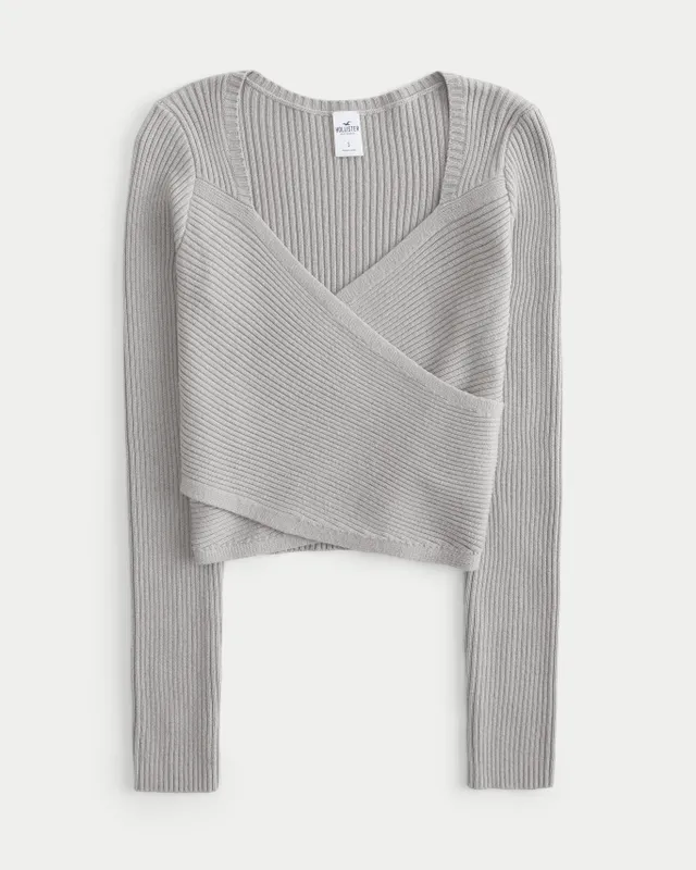 Hollister cropped sweater top