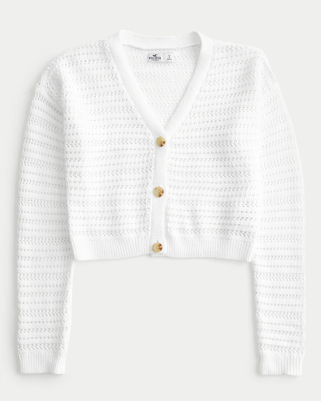 Hol Easy Open-Stitch Crochet-Style Cardigan | Liberty Center