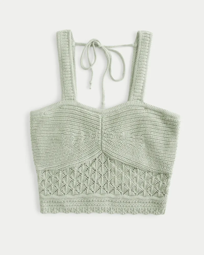 Hollister Crochet Bare Top Plaza Las Americas