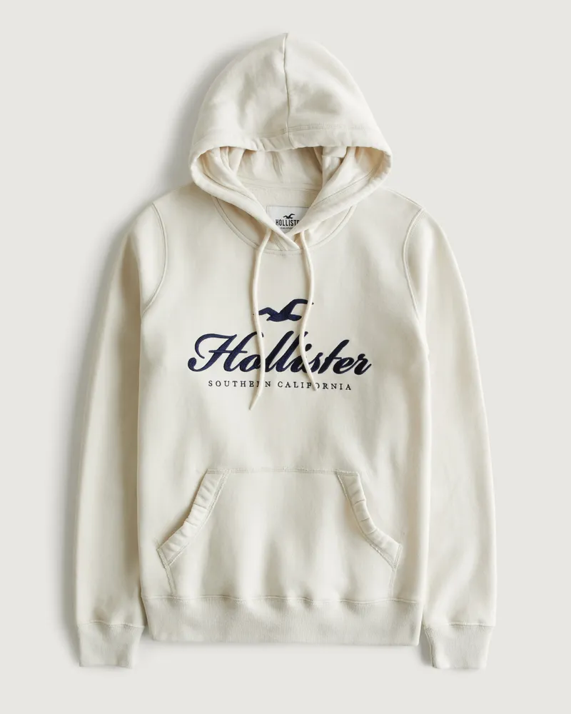 Hollister Easy Logo Graphic Hoodie CoolSprings Galleria