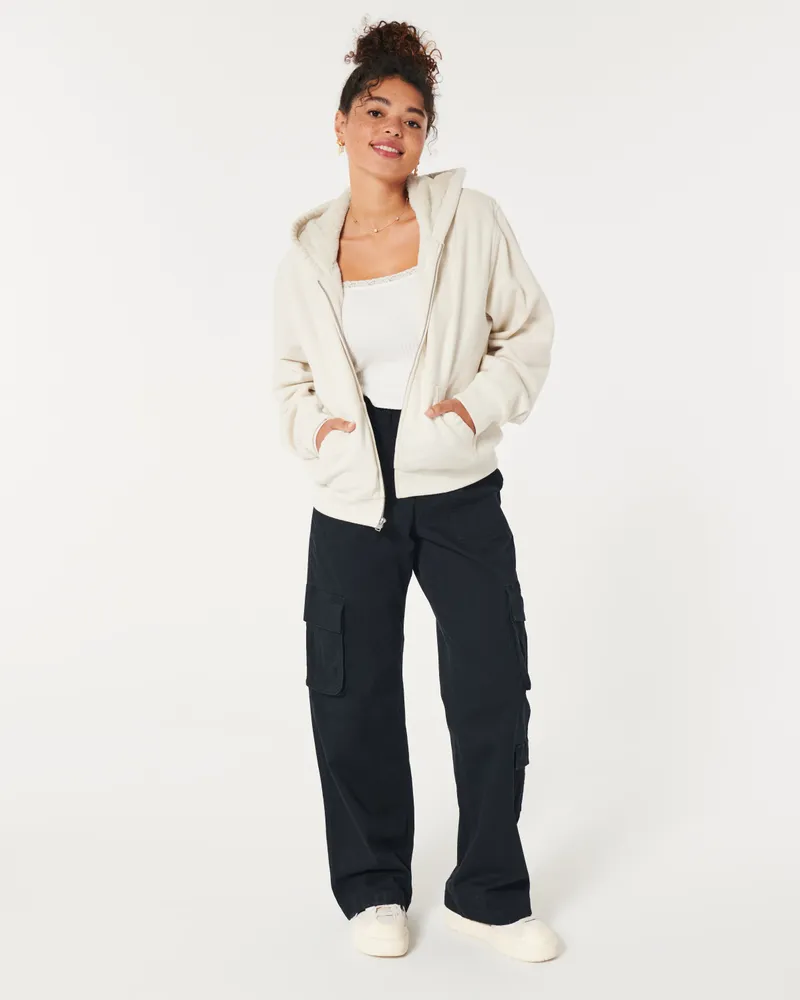 Hollister hot sale teddy hoodie