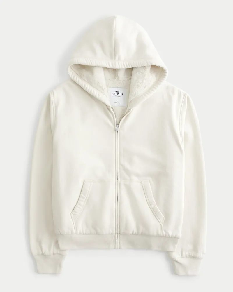 Hollister fur hotsell lined hoodie