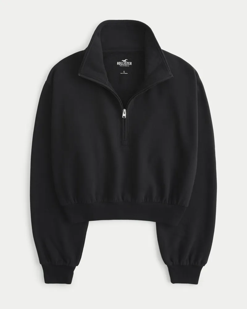 Hollister sherpa lined half zip shop sweatshirt