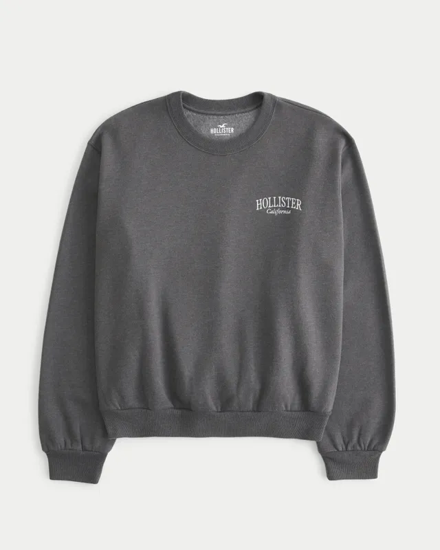 Hollister logo graphic crewneck online sweatshirt
