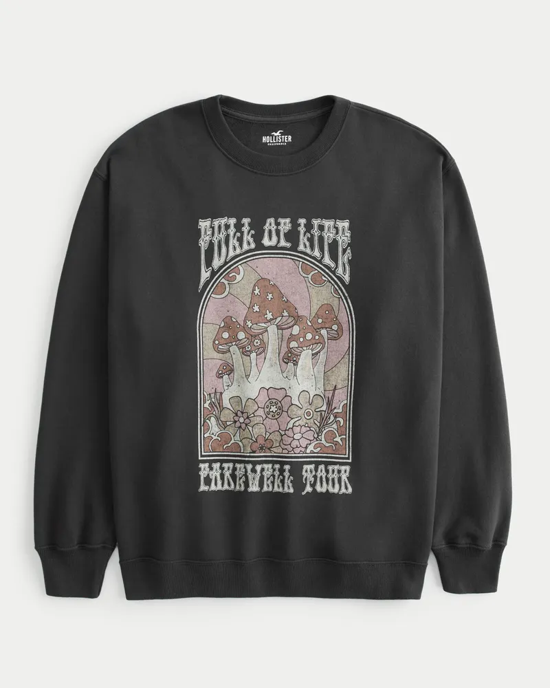 Hollister Oversized Full of Life Graphic Sweatshirt CoolSprings