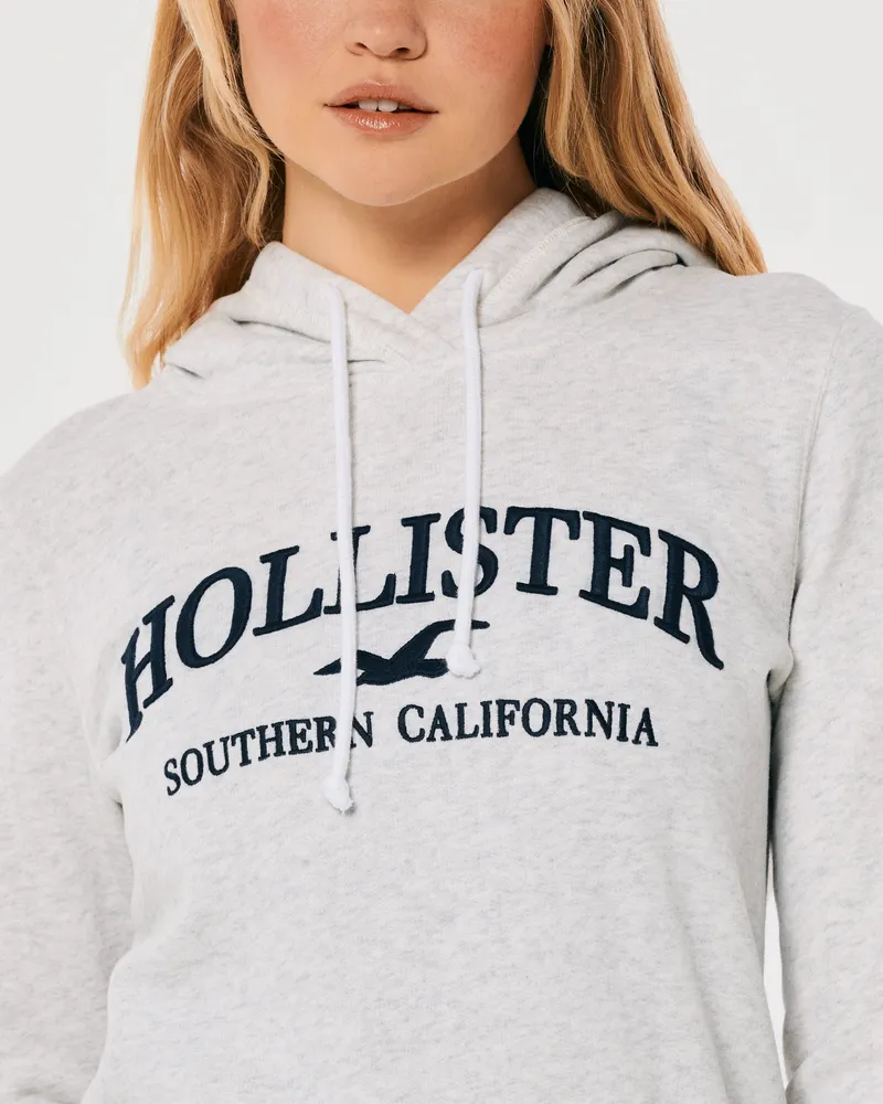 White hollister hoodie womens hotsell