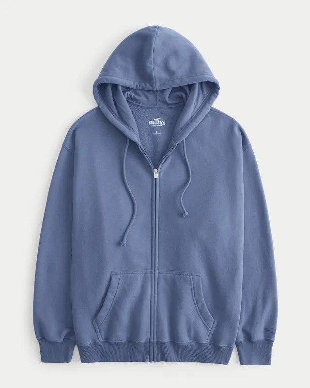 Hollister Easy Teddy Lined Zip Up Hoodie Mall of America