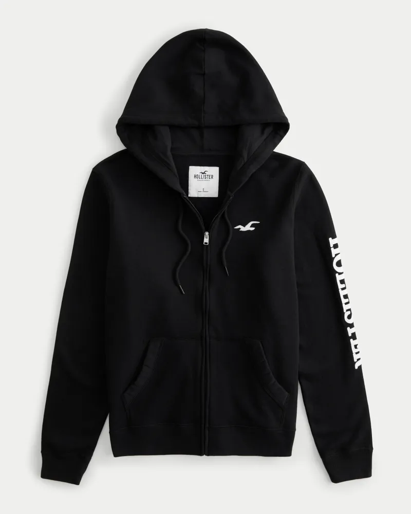 Hollister logo hoodie top
