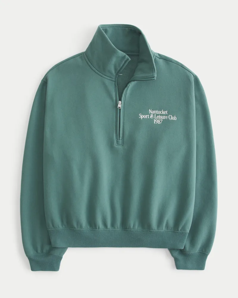 Half zip hollister deals
