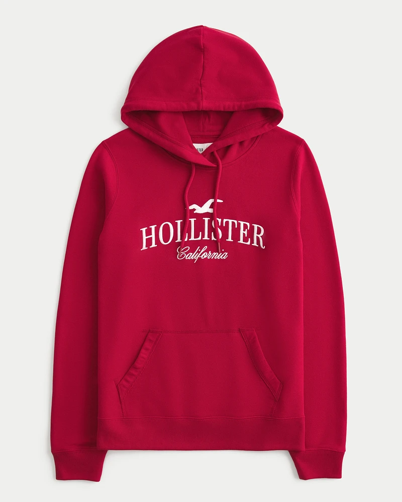 Hollister logo graphic hoodie clearance