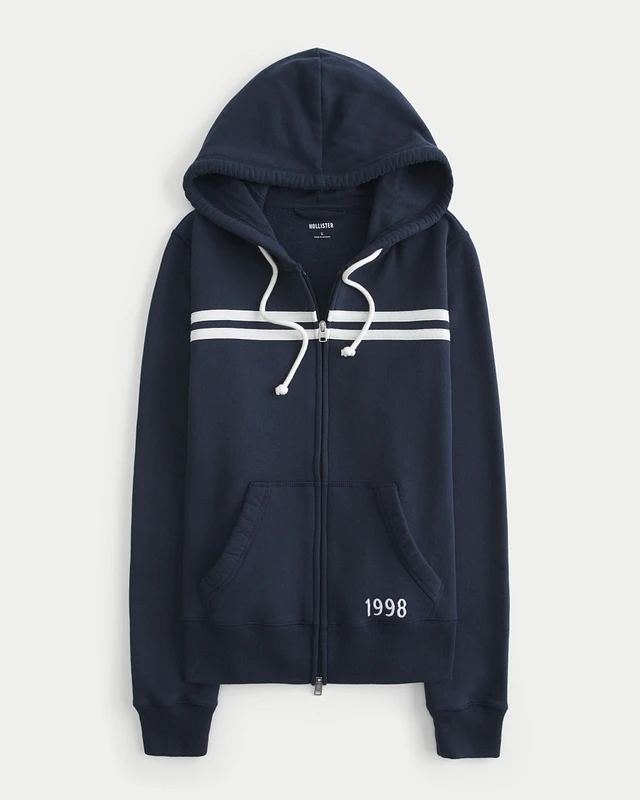 Urban Outfitters Angel 333 Graphic Zip-Up Hoodie Sweatshirt