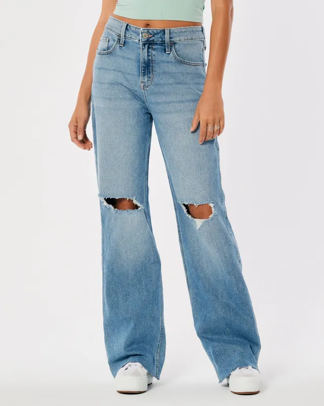 Hollister High Rise Baggy Wide Leg Jeans Halifax Shopping Centre