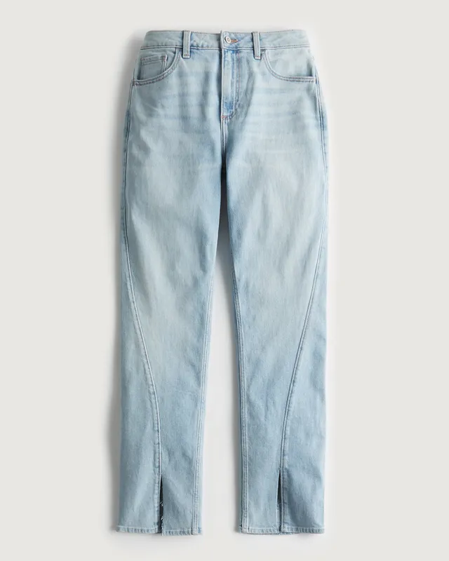 Hollister high rise vintage straight jeans deals