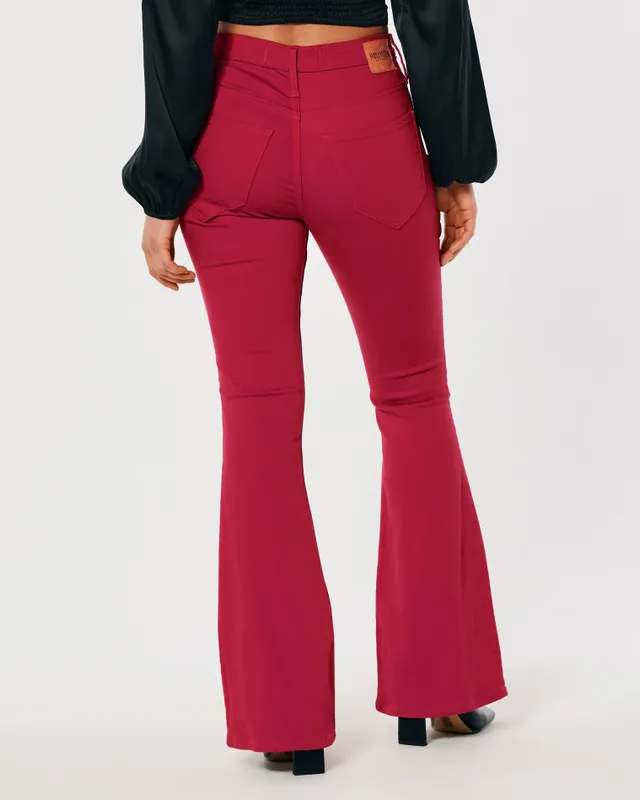 Hollister red jeans on sale