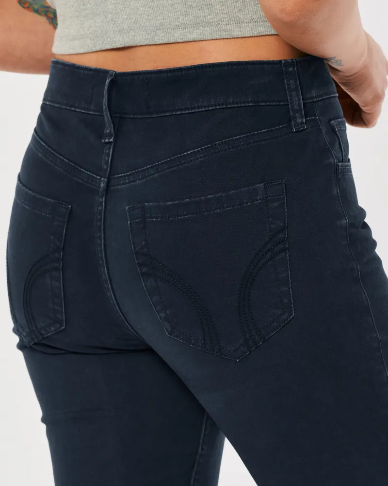 Navy blue hollister pants hot sale