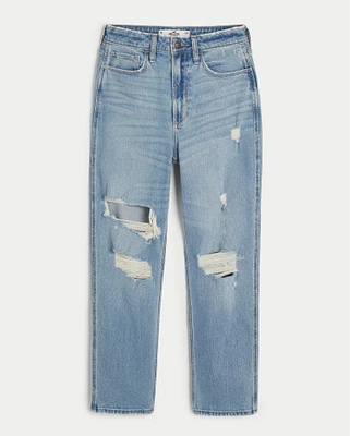 Ripped mom jeans hollister outlet