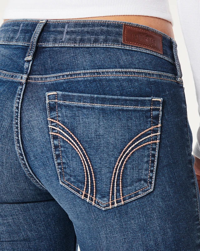 Dark blue jeans hollister deals
