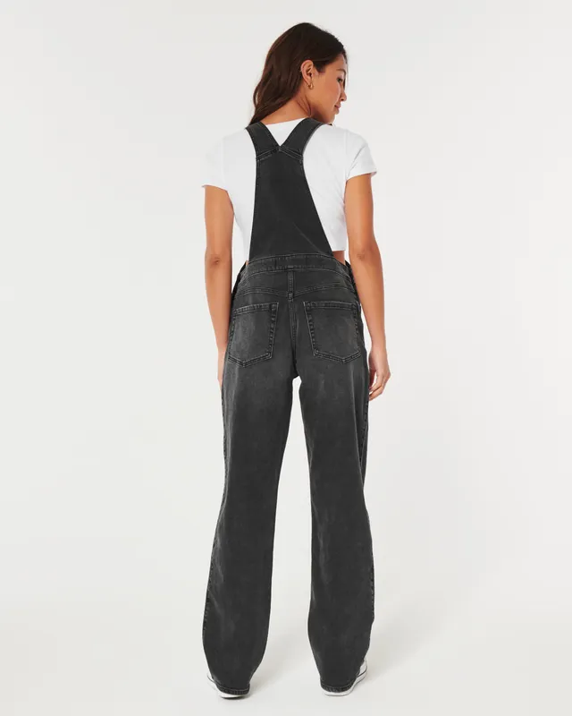 Hollister black overalls sales