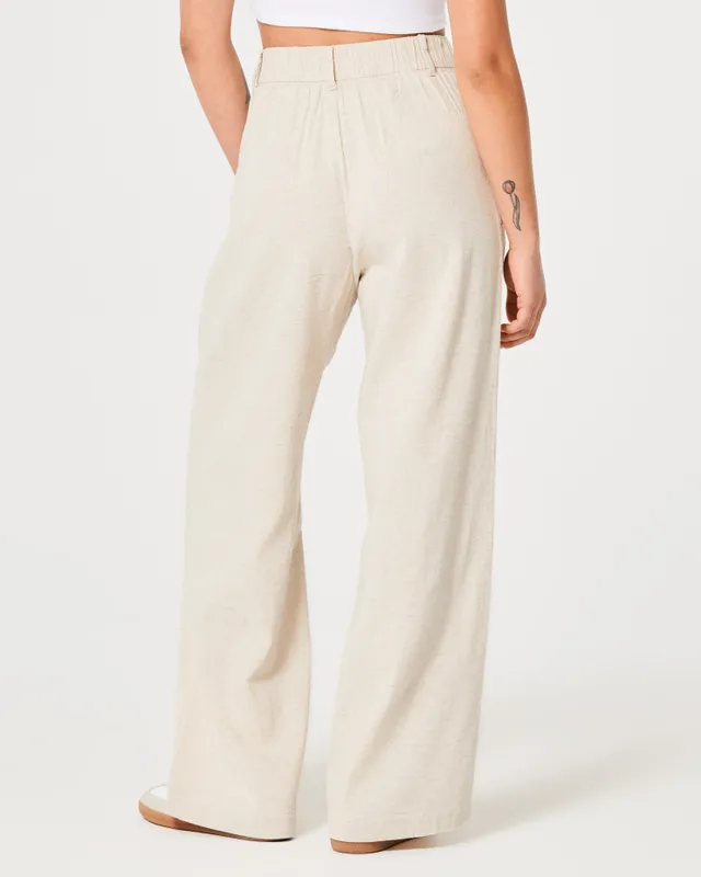 Hollister linen pants sale
