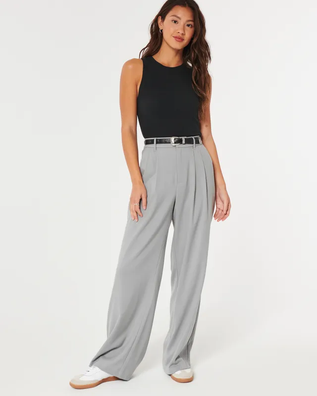 Hollister Livvy Wide Leg Pants CoolSprings Galleria