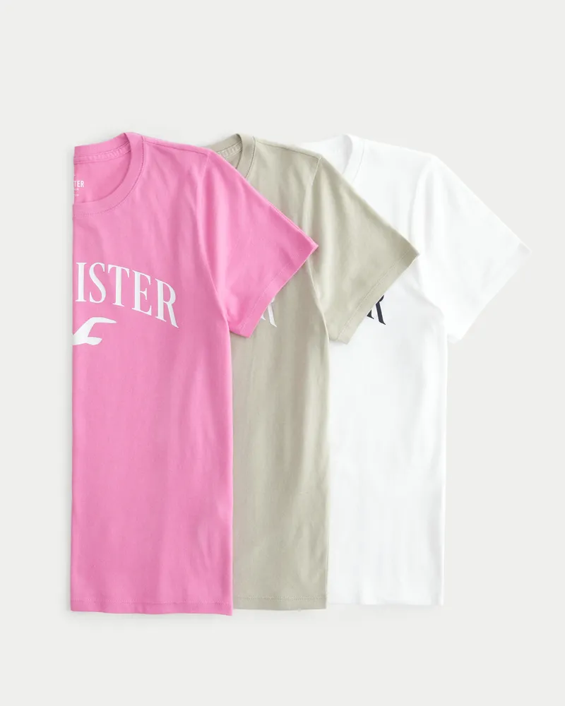 Hollister Easy Logo Graphic Tee 3 Pack CoolSprings Galleria
