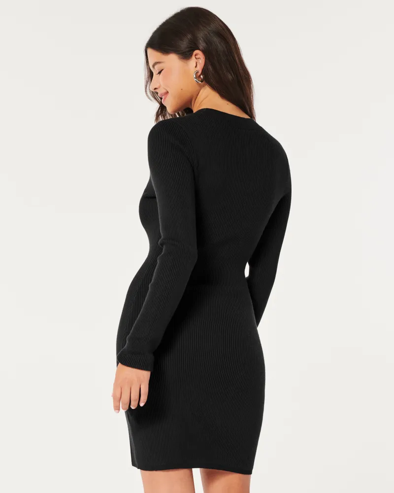 Hollister ribbed on sale sweater dress