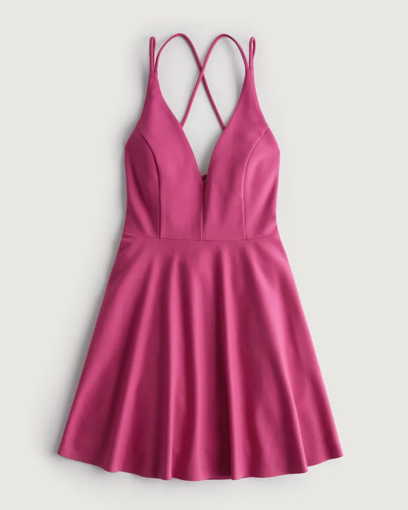 Hollister Ponte Skater Mini Dress Hamilton Place