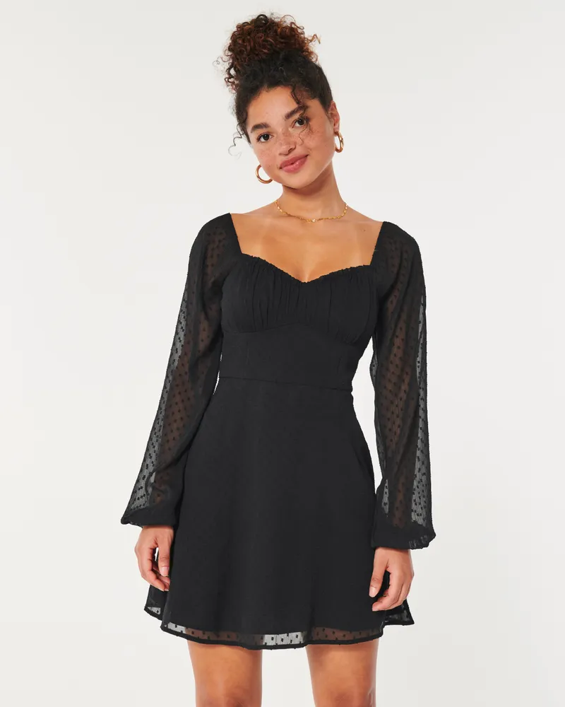 Hollister black dress discount