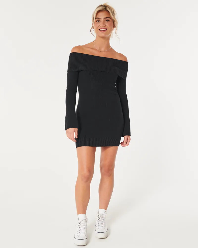 Hollister off the shoulder sweater clearance