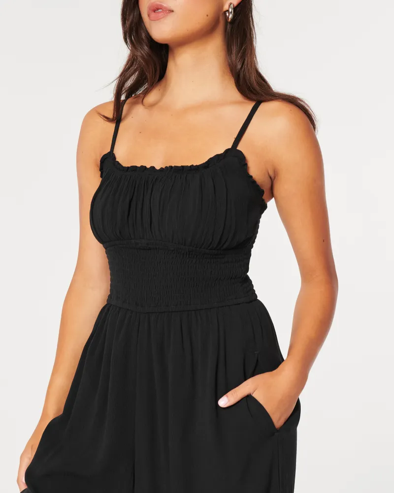 Hollister black jumpsuit on sale