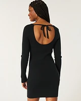 Low back sweater dress new arrivals