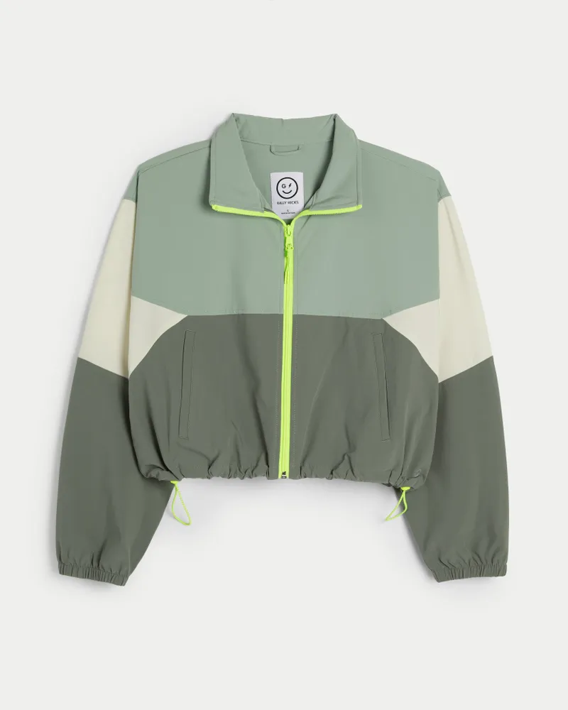 Hollister full zip windbreaker hot sale