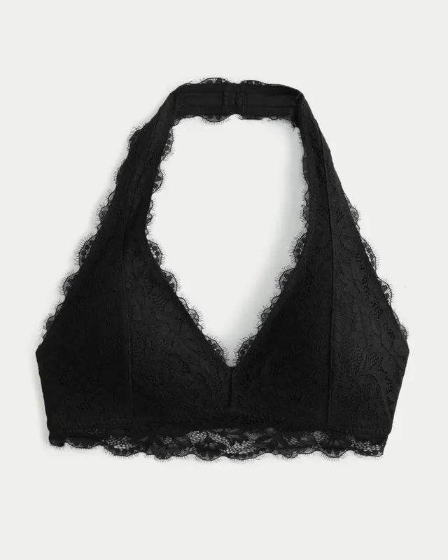 Hollister black online halter bralette