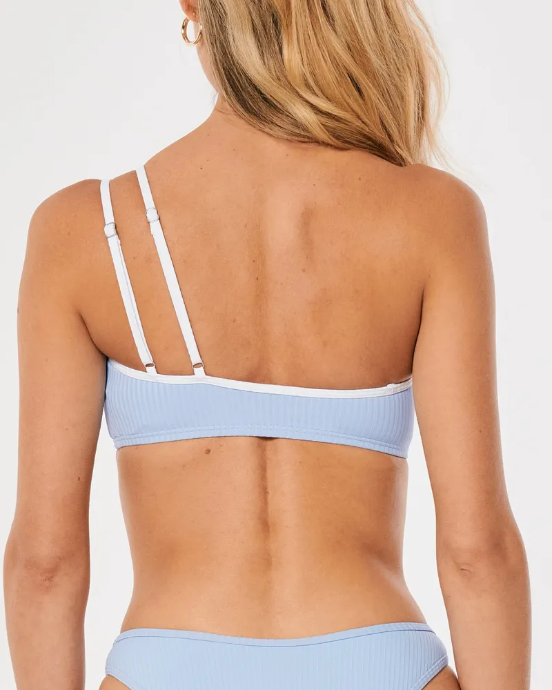 Hollister Gilly Hicks Ribbed Asymmetrical Bikini Top Bramalea