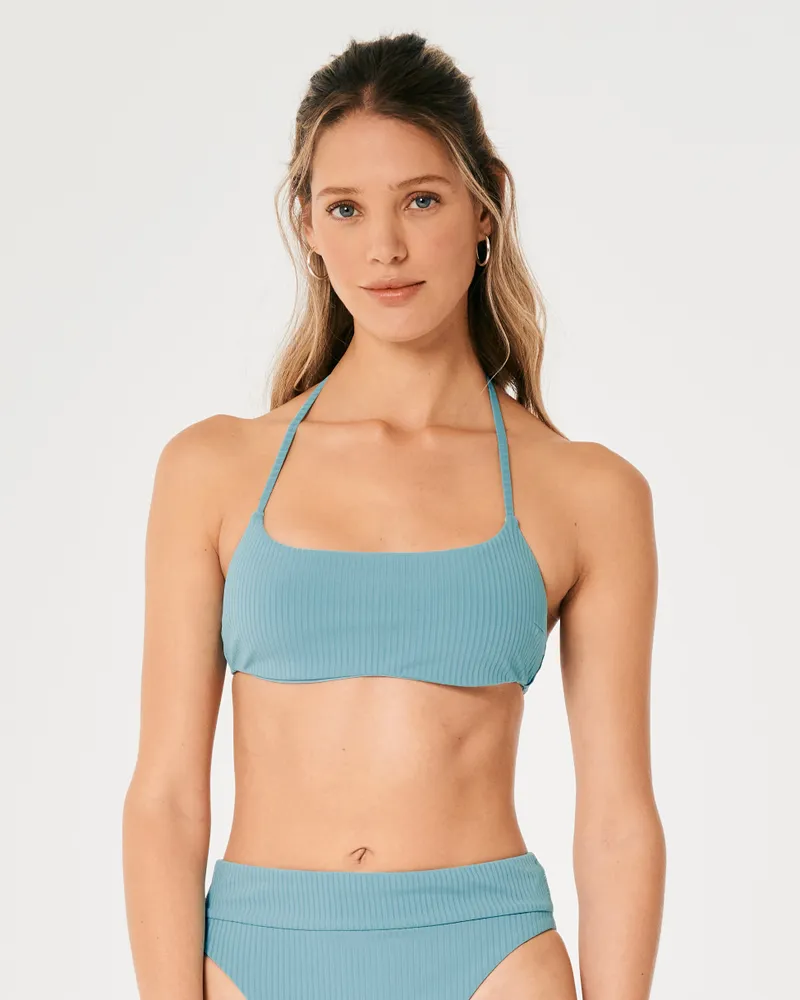 Hollister Gilly Hicks Reversible Halter Scoop Bikini Top Mall of