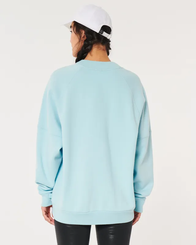 Hollister oversized 2025 crewneck sweatshirt