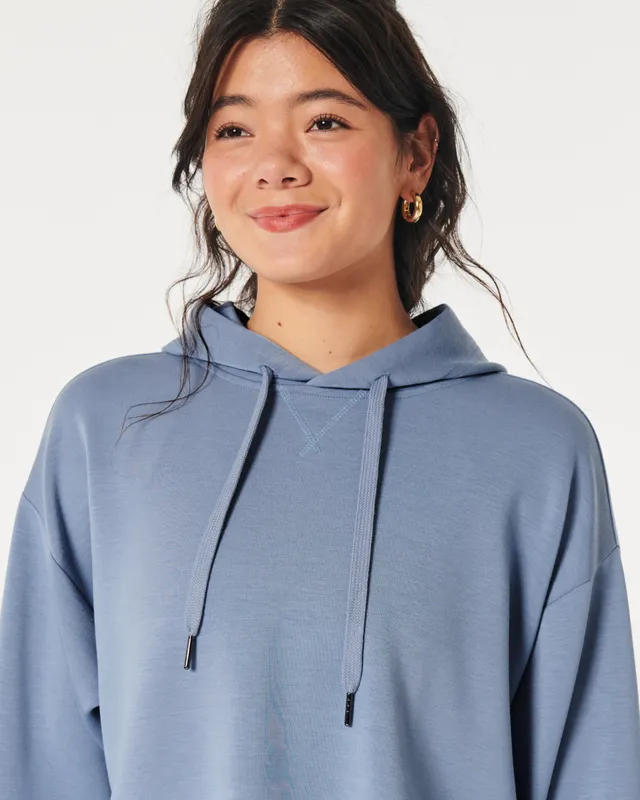 Hollister Gilly Hicks Active Cooldown Oversized Zip Up Hoodie