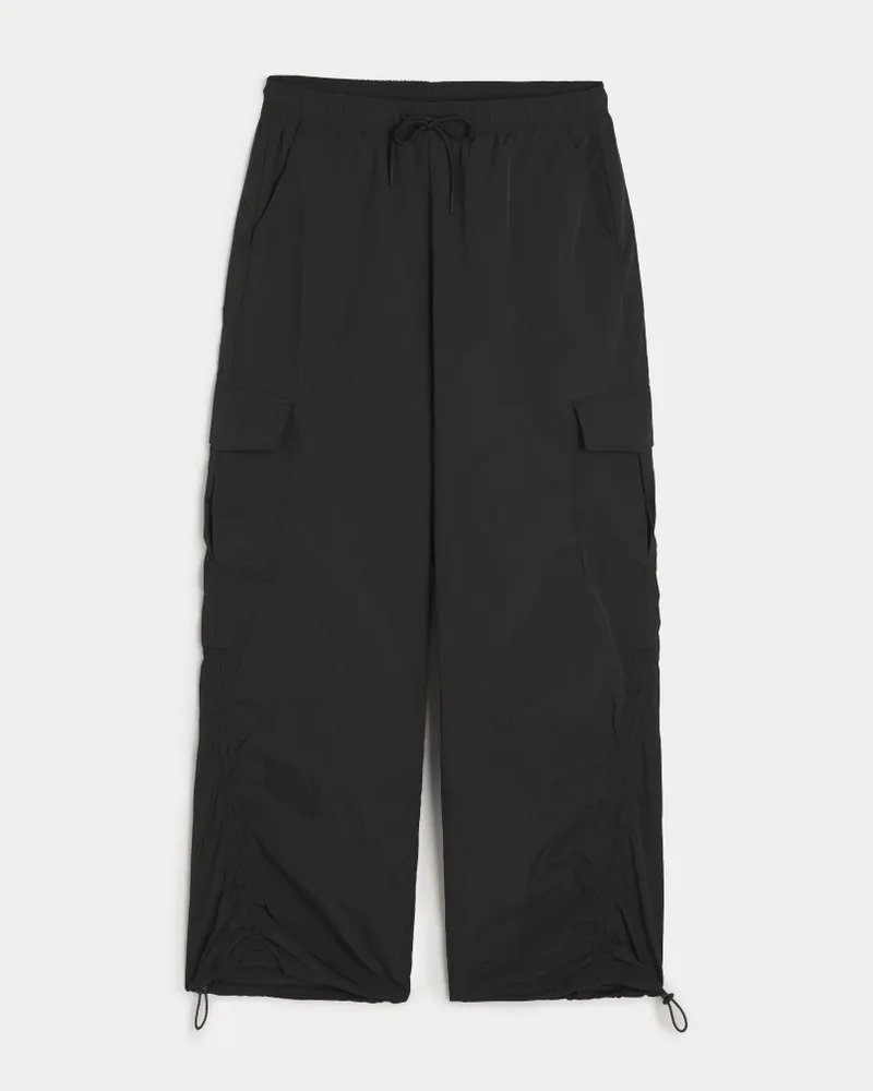 Hollister black cargo pants hotsell