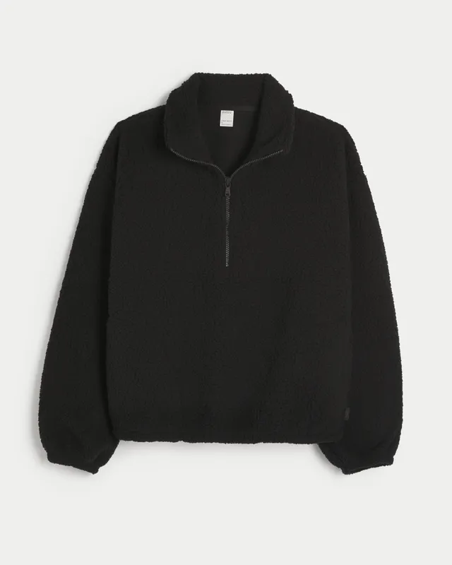 Hollister sherpa deals half zip