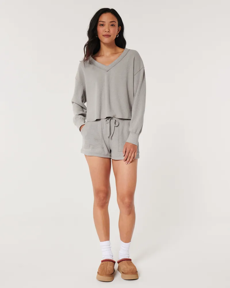 Hollister waffle top sales
