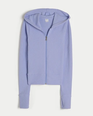 Gilly Hicks Cozy Waffle Wrap Hoodie at Hamilton Place in