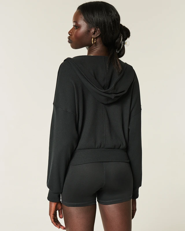 Gilly Hicks Cozy Waffle Wrap Hoodie at Hamilton Place in